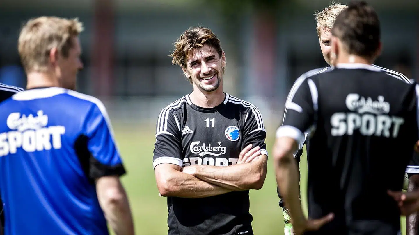 Cesar Santin i sin storhedstid hos FCK.