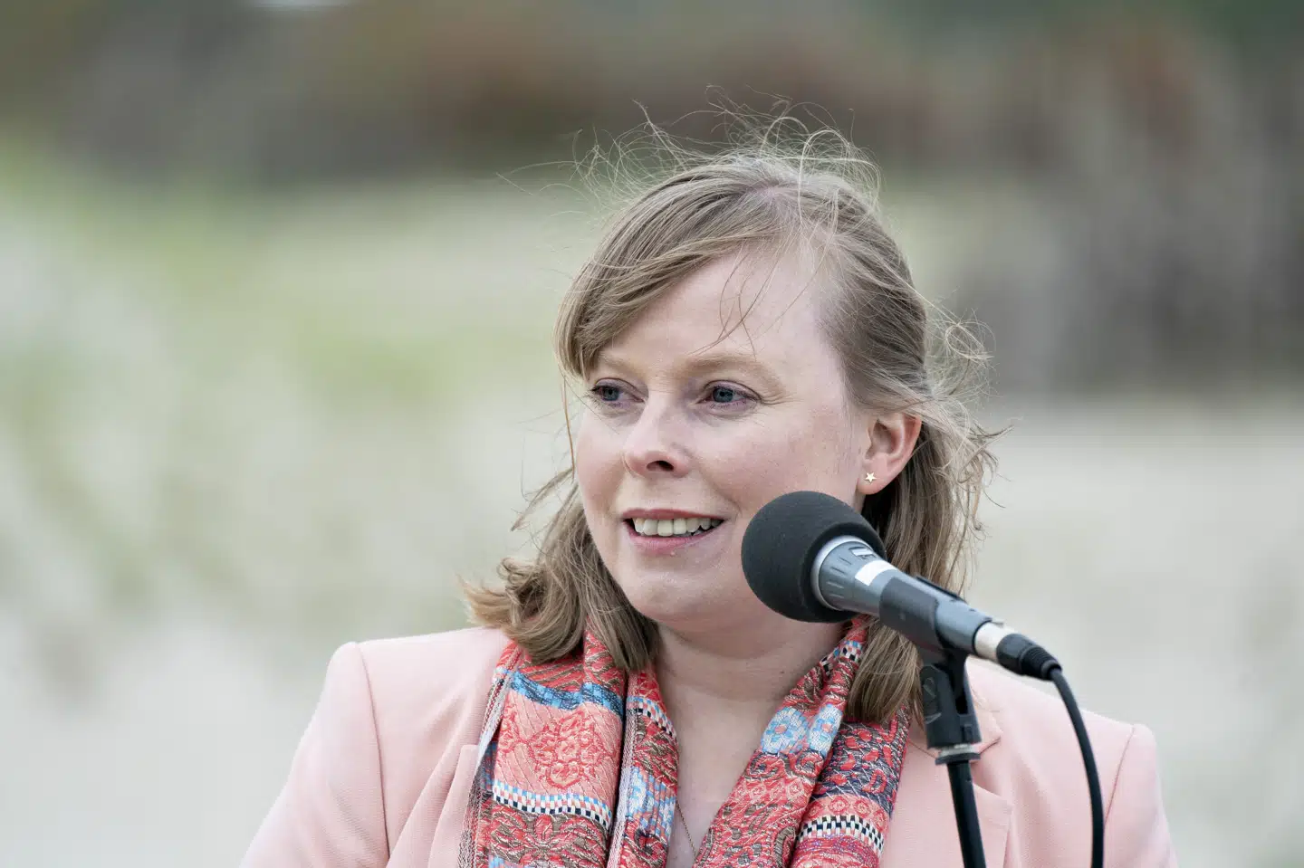 Kulturminister Joy Mogensen (S) vil ikke fjerne statuer i Danmark. Henning Bagger/Ritzau Scanpix