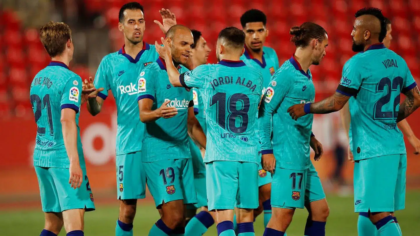Martin Braithwaite scorede lørdag aften sit første mål for FC Barcelona.