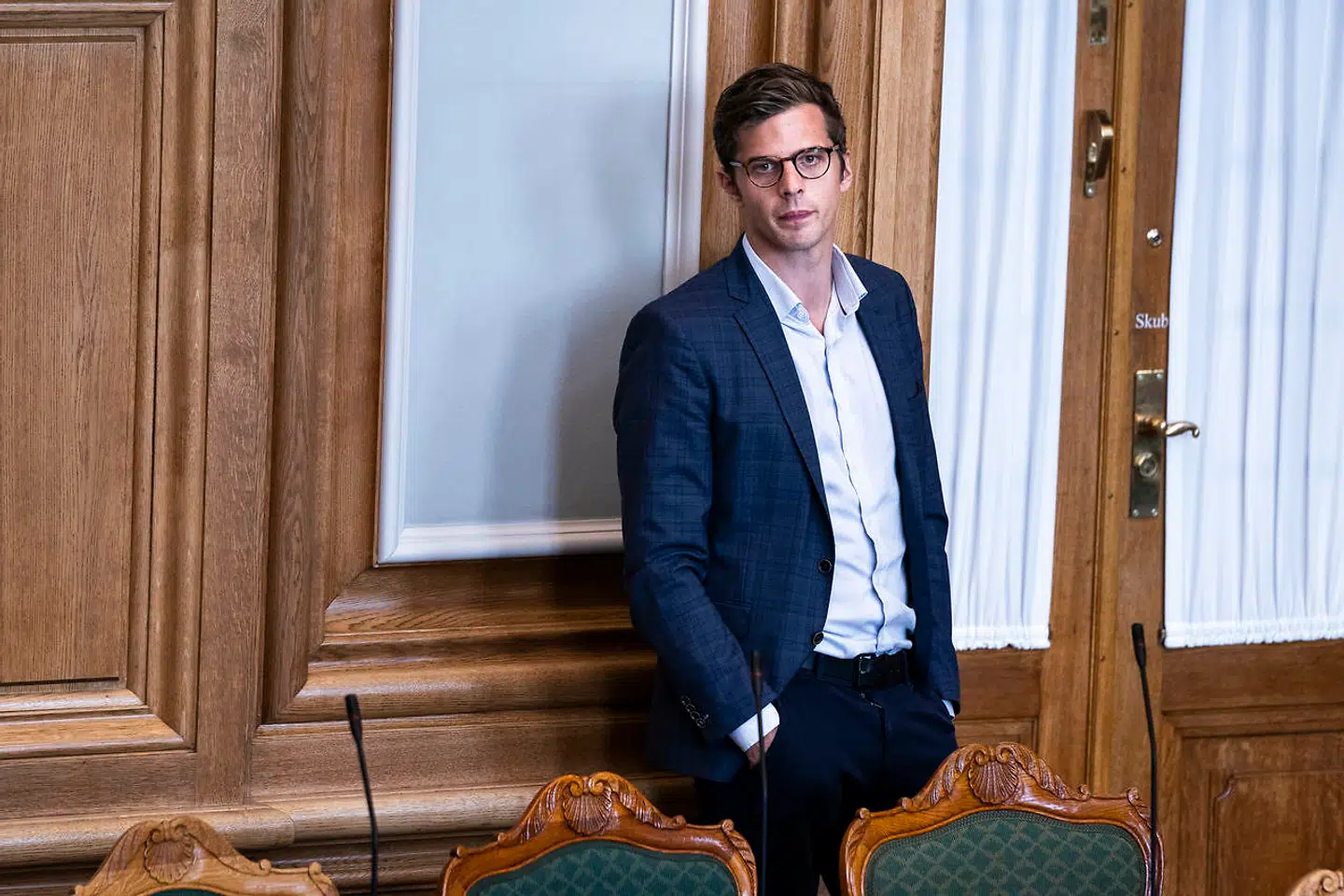 Alex Vanopslagh (LA). Møde i folketingssalen og spørgetime med statsminister Mette Frederiksen tirsdag den 16. juni 2020. (Foto: Martin Sylvest/Ritzau Scanpix 2020)