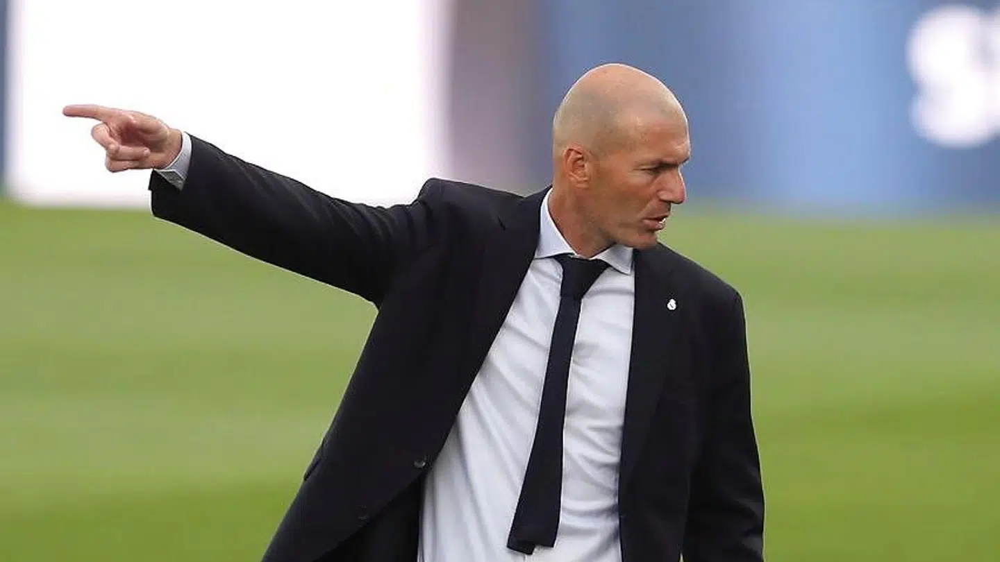 Zinedine Zidane under søndagens kamp.