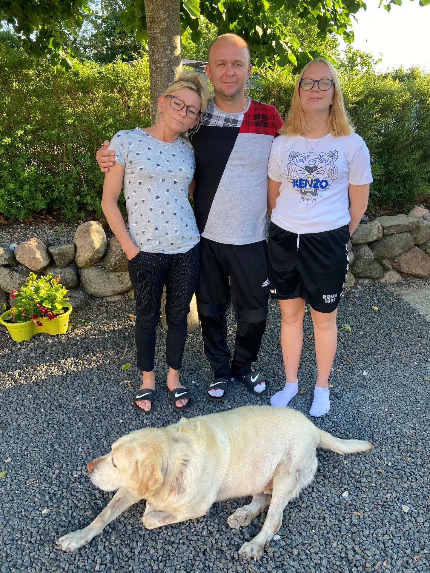 Pawel med familien.