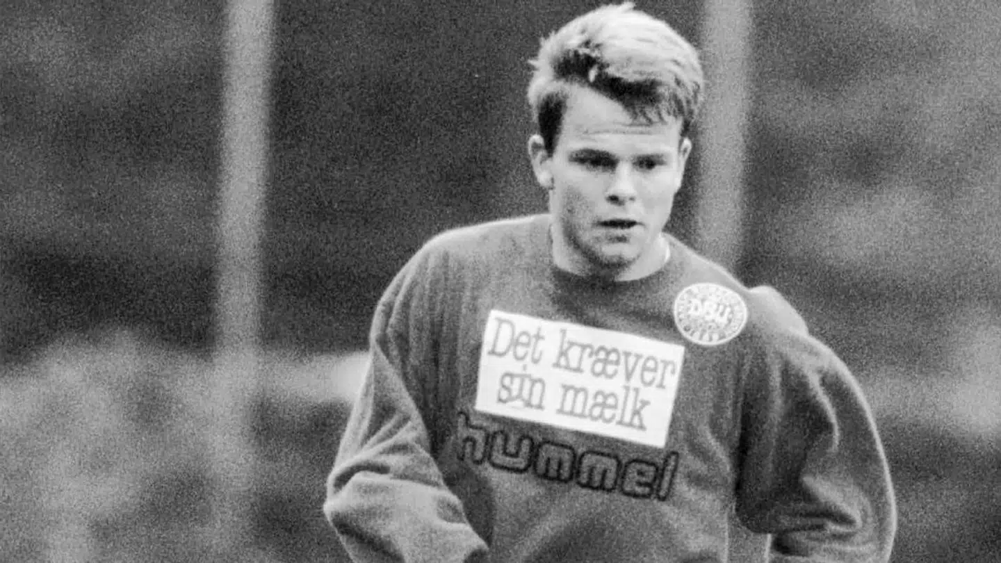 Jakob Kjeldbjerg under en landsholdssamling i 1994.