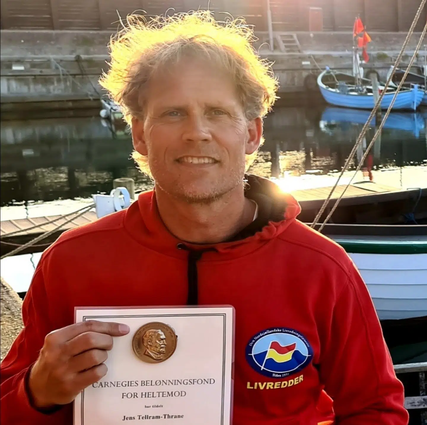 Jens Tellram-Thrane med sit diplom