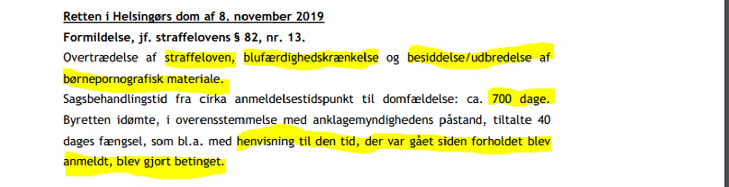 Dommen mod Jeanica Holm Christensens ekskæreste er en af i alt 68 domme de sidste frem år, hvor gerningsmanden har fået strafrabat på grund af den lange ventetid hos politi og domstole. Den er her nævnt i ny rapport fra Rigsadvokaten til Justitsministeriet. B.T. er i besiddelse af.