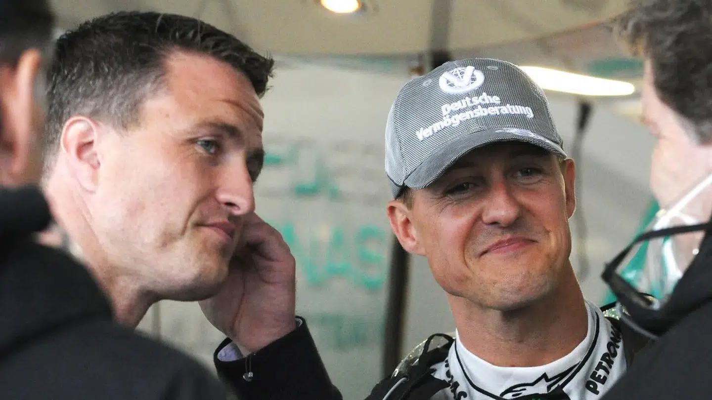 Ralf Schumacher (tv.) og Michael Schumacher.