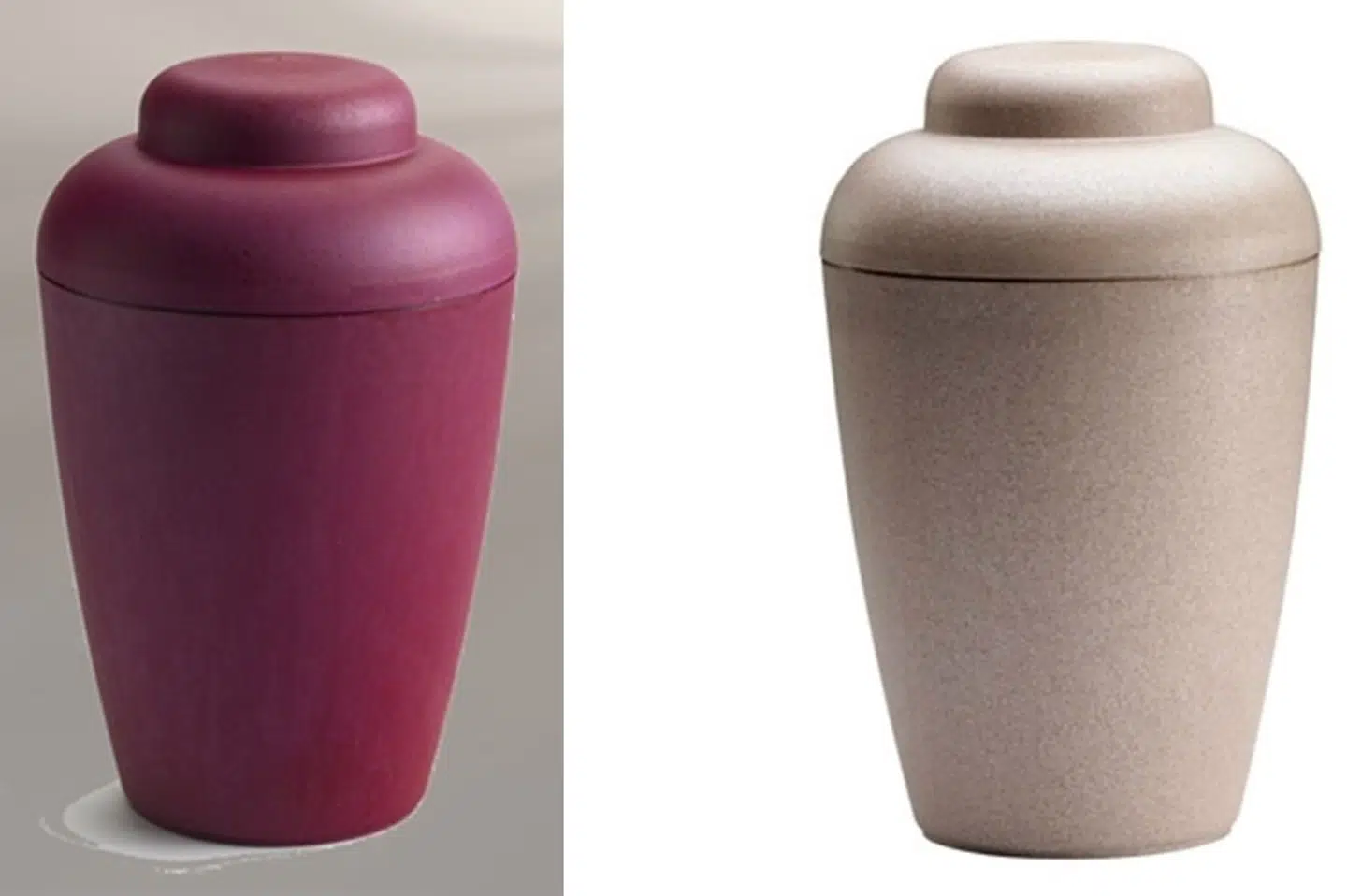 Politiet efterlyser to urner med aske i, som er blevet stjålet under et indbrud i Gjerlev Kirke nord for Randers. Østjyllands Politi/Free