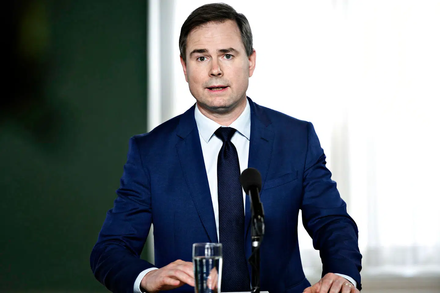 Finansminister Nicolai Wammen (S), da Regeringen og Danske Regioner præsenterer økonomiaftale om regionernes økonomi for 2021 på et pressemøde i Finansministeriet fredag den 29. maj 2020.. (Foto: Philip Davali/Ritzau Scanpix)
