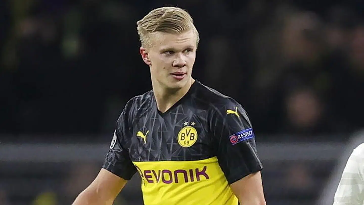 Erling Håland er en af de fodboldspillere, der har givet en trøje til auktionen - og den var populær.