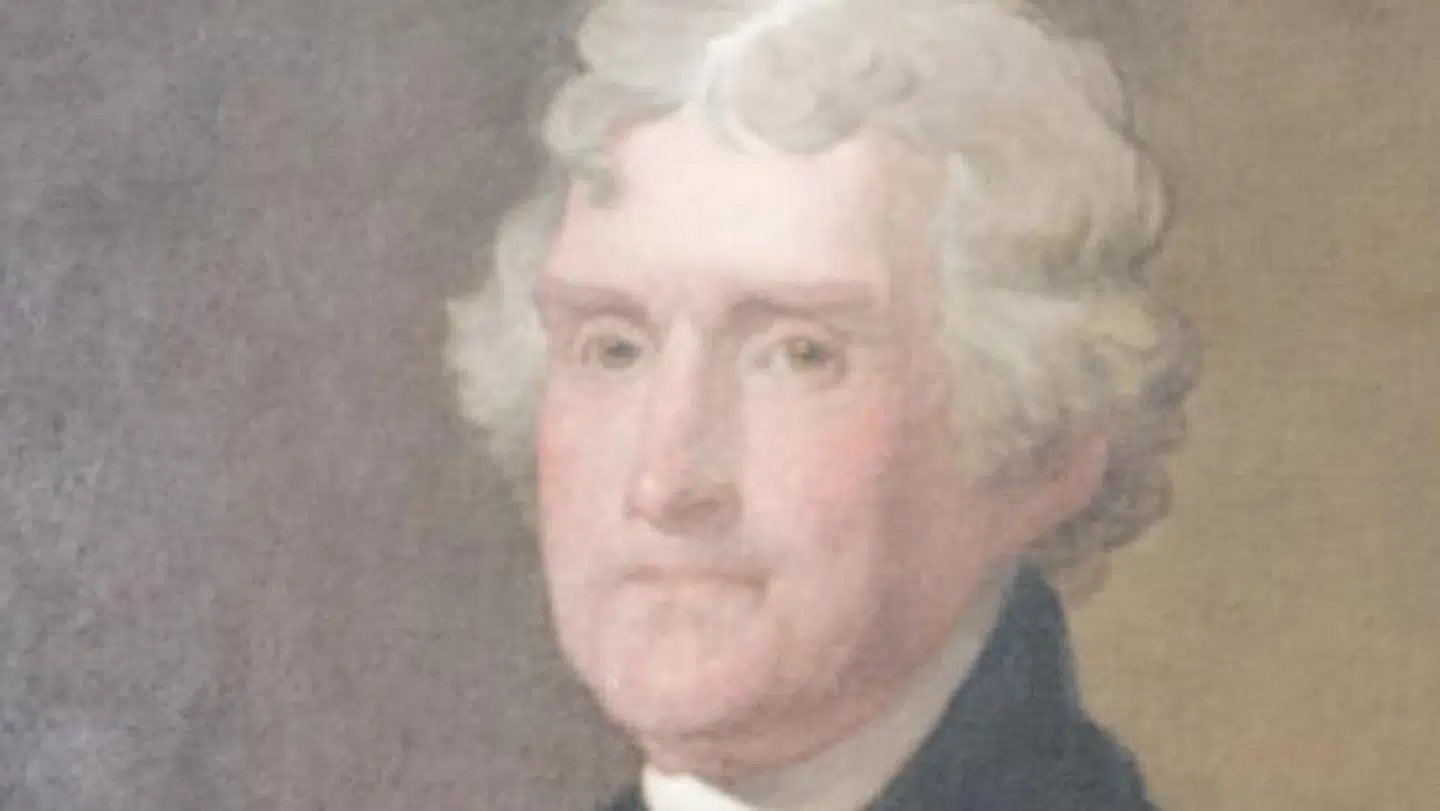 Maleri af Thomas Jefferson.