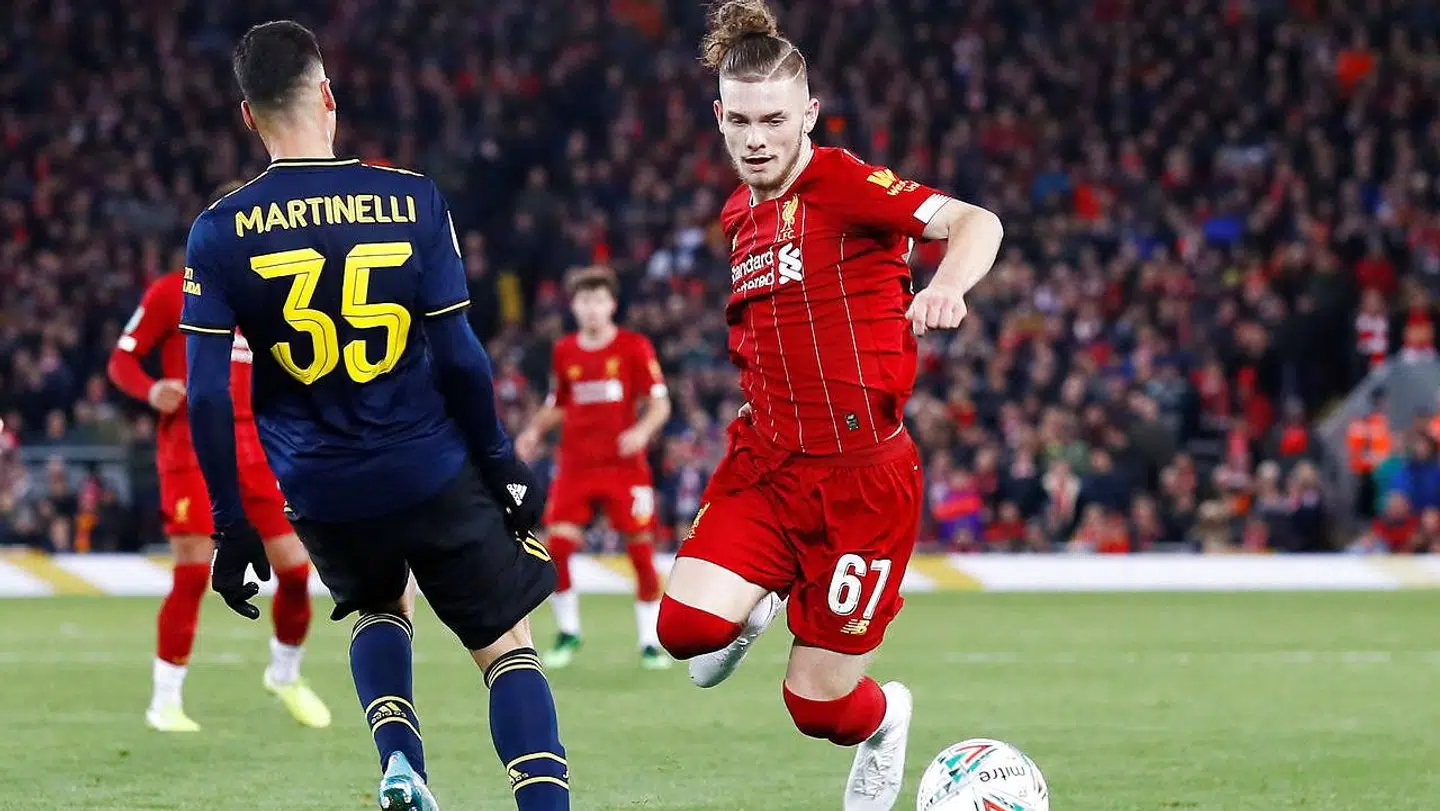 Harvey Elliott i kamp mod Arsenal i den engelske Carabao Cup 30. oktober 2019.