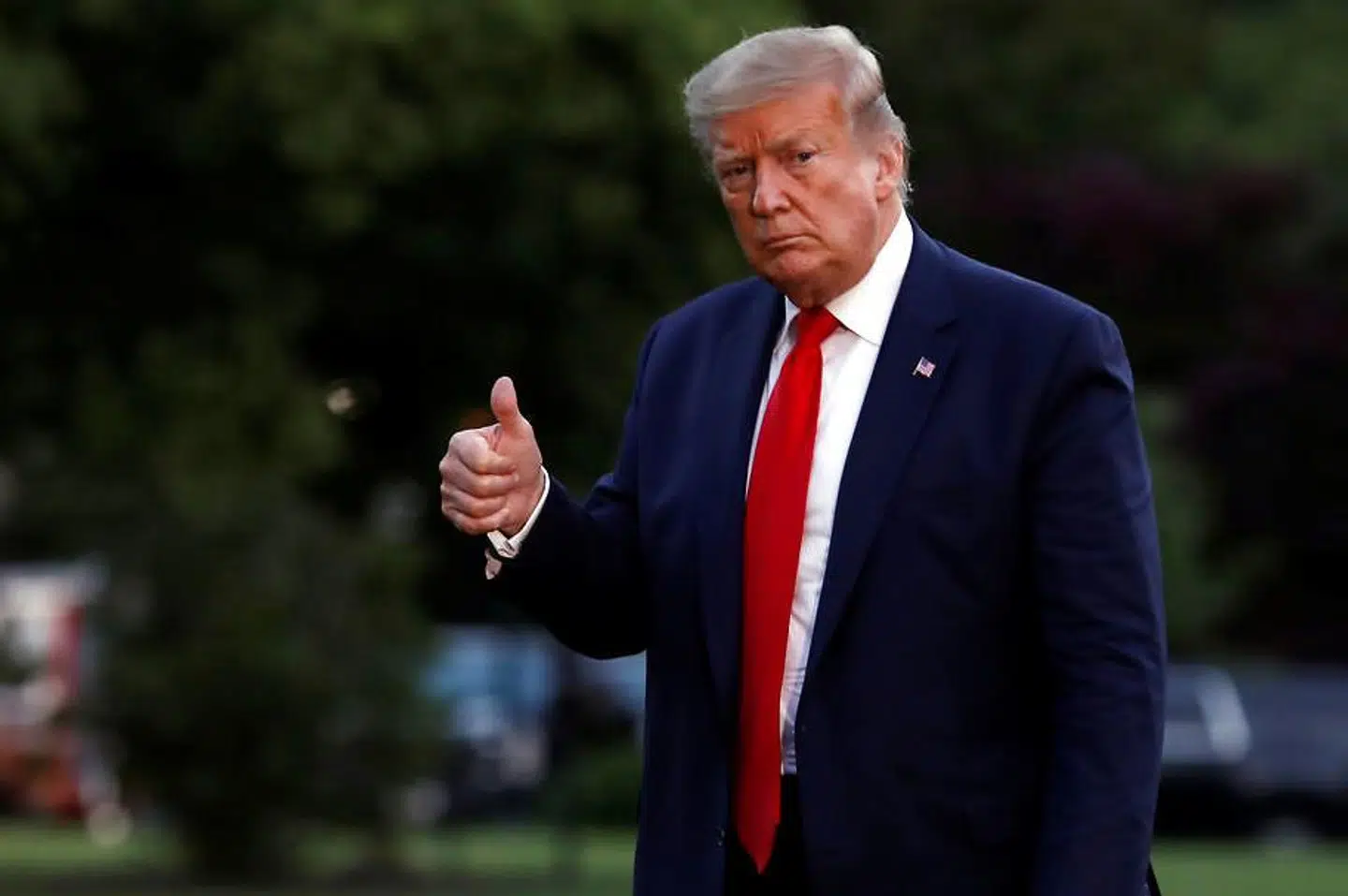 Natten til fredag tilbragte Donald Trump under jorden ... i et beskyttelsesrum under Det Hvide Hus.