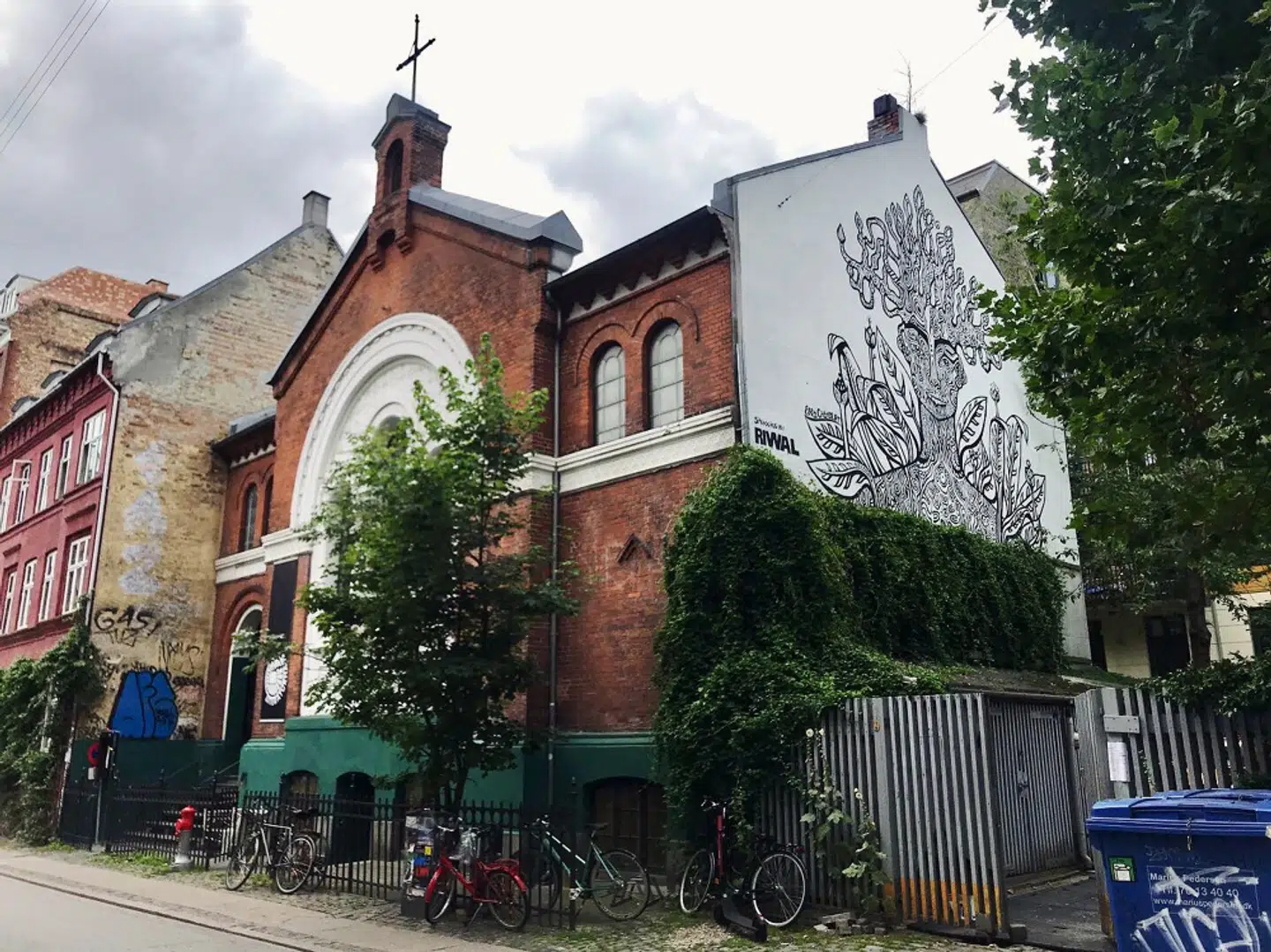 Kulturhuset LiteraturHaus, som ligger i en nedlagt metodistkirke på Nørrebro. Foto: Privat
