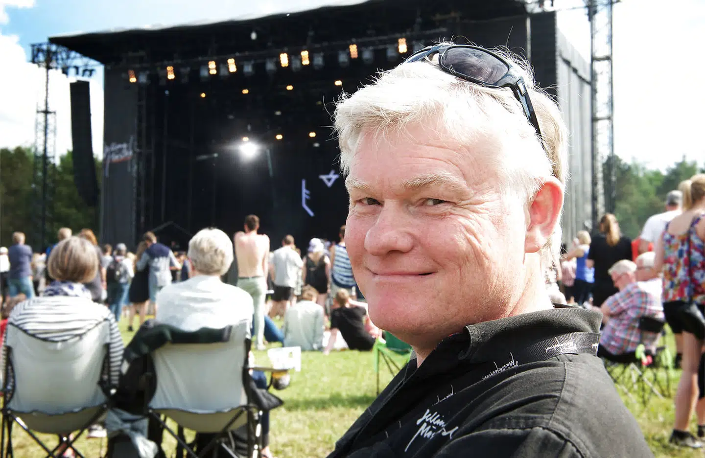 Festivaldirektør Lars 'Charlie' Mortensen på Jelling Musikfestival i 2016