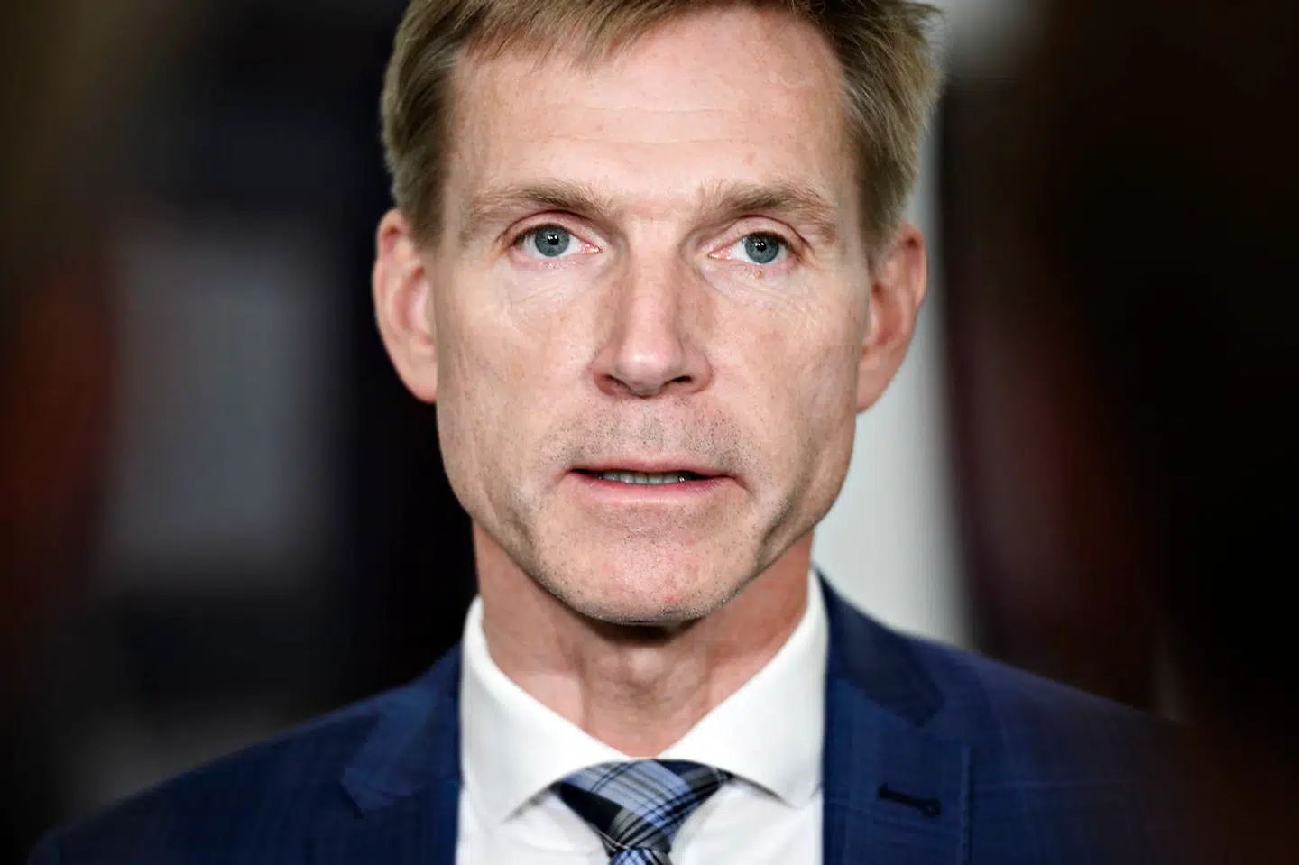 Kristian Thulesen Dahl (DF) ankommer til sættemøde om klimaforhandlinger mellem Folketingets partier og Regeringen i Finansministeriet i København, tirsdag den 26. maj 2020.