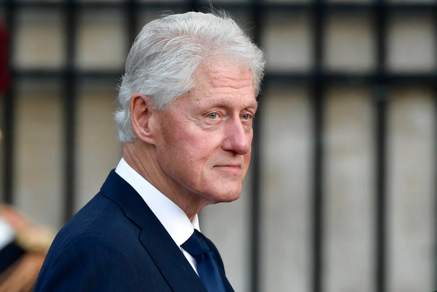 Tidligere præsident Bill Clinton fotograferet til den forhenværende præsident Jacques Chirac's begravelse i 2019. (Arkivfoto)