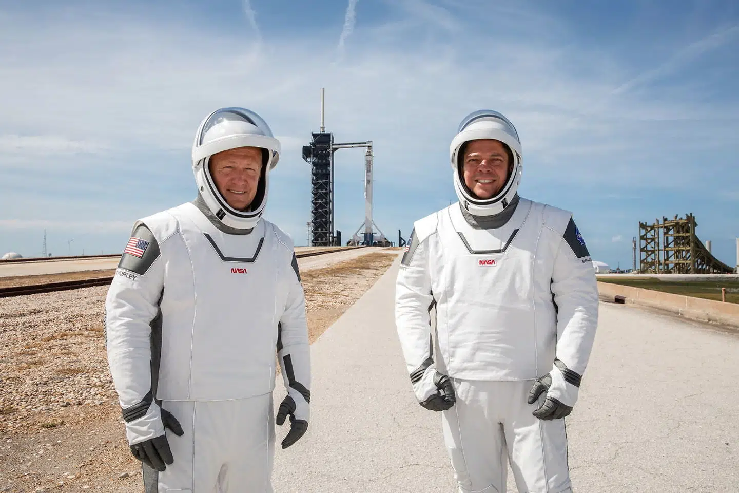 Nasa-astronauterne Douglas Hurley og Robert Behnken bliver de første til at flyve med 'Falcon 9'.