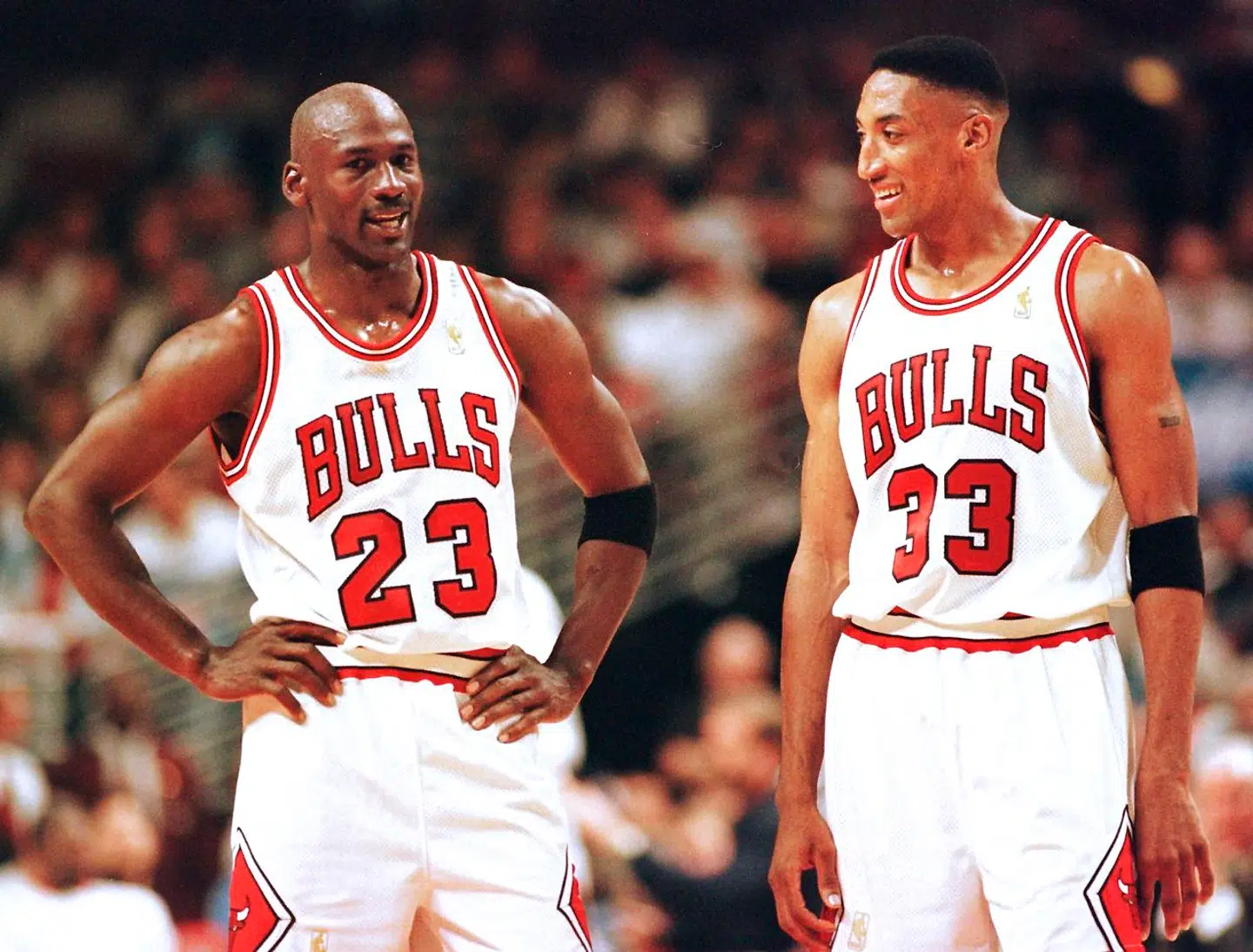Michael Jordan og Scottie Pippen.