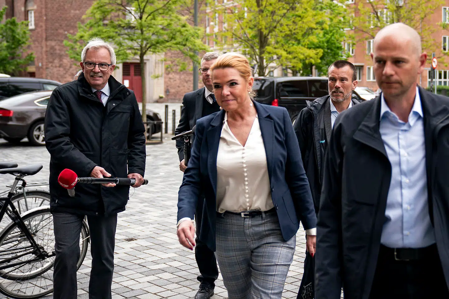 Forhenværende minister Inger Støjberg ankommer til Retten på Frederiksberg, hvor instrukskommissionen fortsætter afhøringer, mandag den 25. maj 2020.. (Foto: Niels Christian Vilmann/Ritzau Scanpix)
