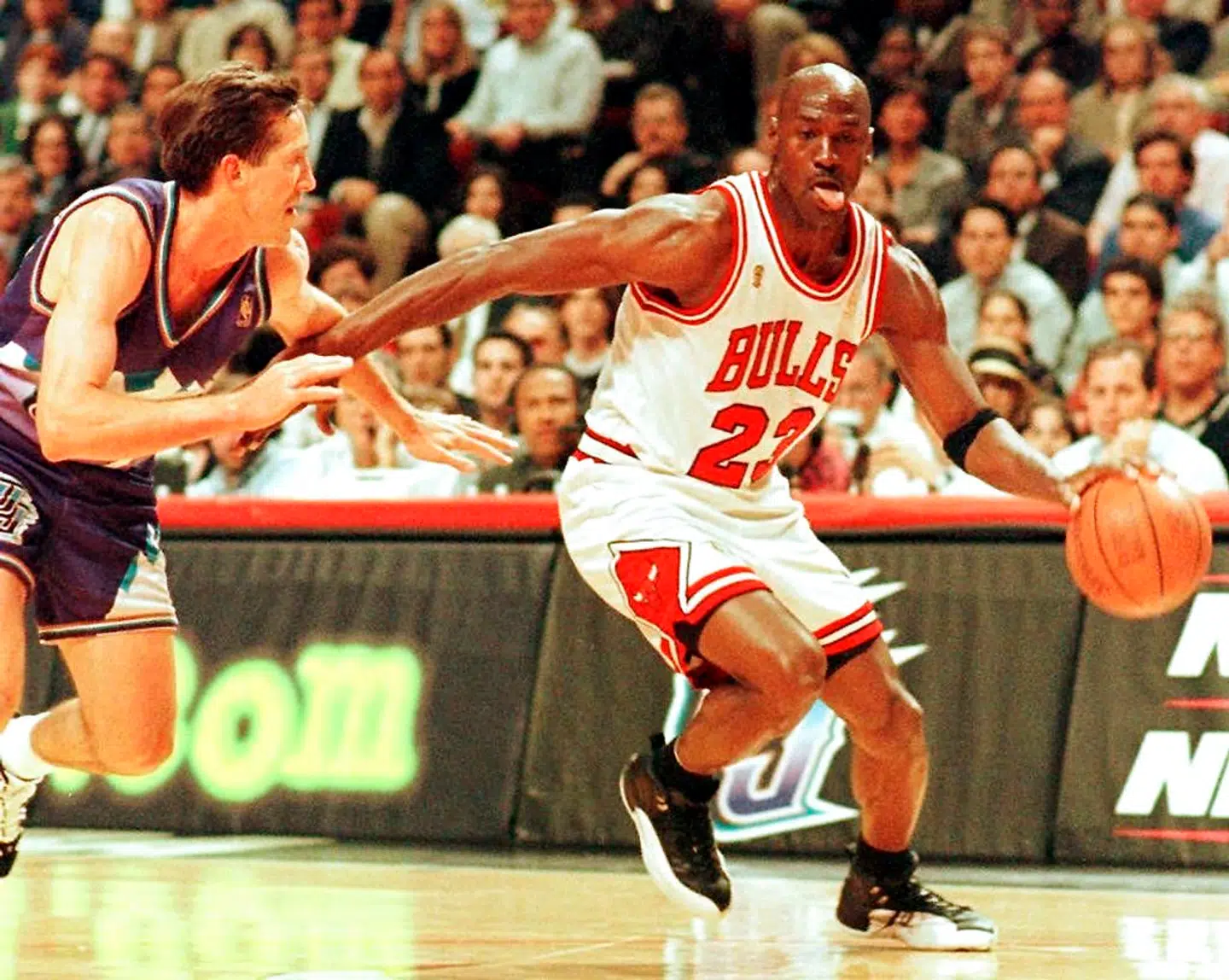 Michael Jordan i 1997 mod Utah Jazz.