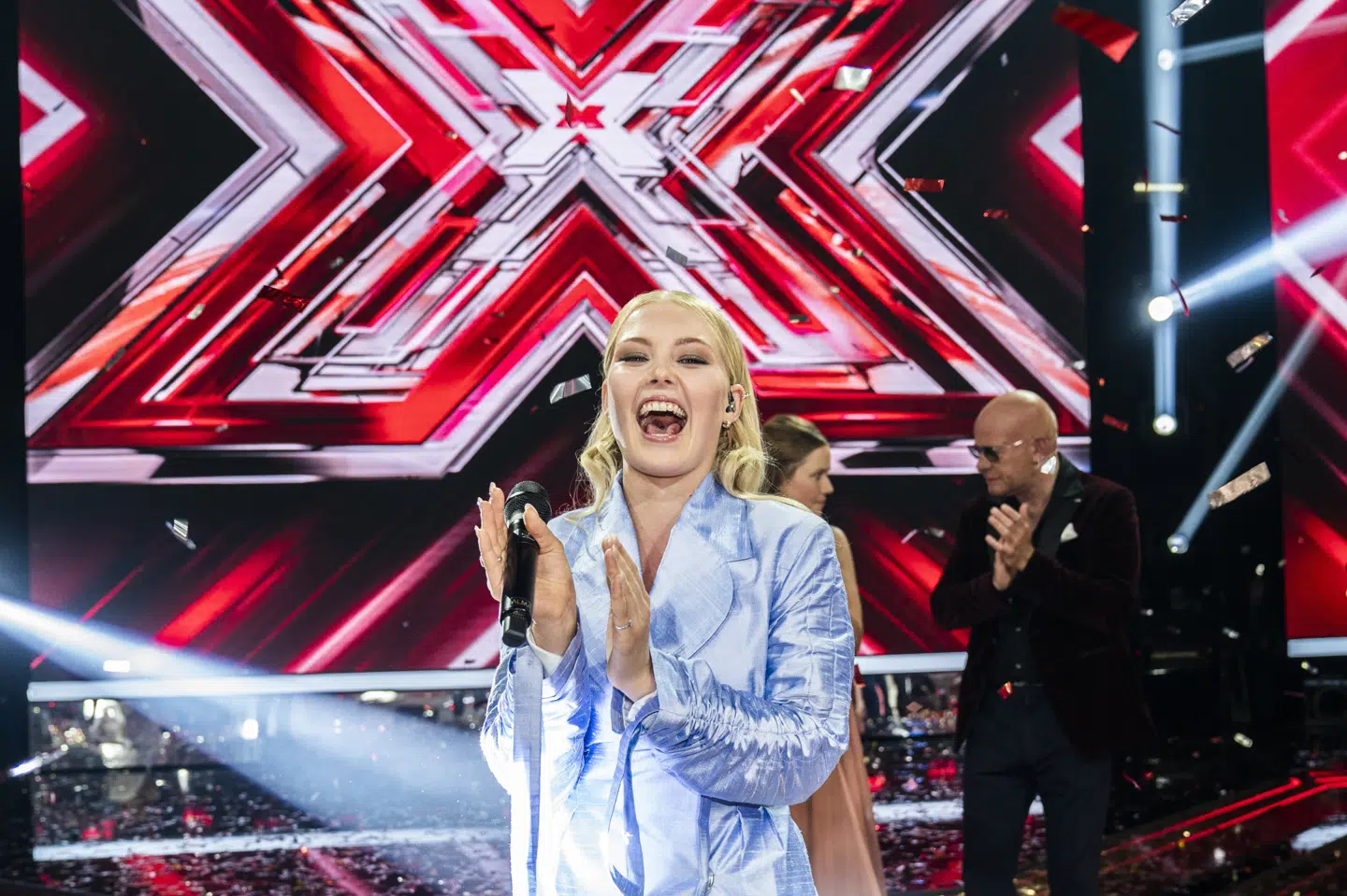Alma Agger vandt X Factor-finalen 2020, der blev afholdt lørdag aften i Brøndby. Martin Sylvest/Ritzau Scanpix