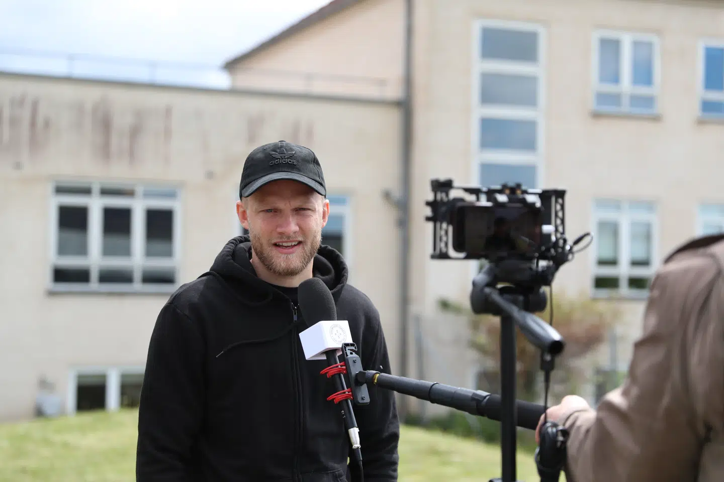 Nicolai Boilesen svarede på spørgsmål fra journalister efter træning fredag 15. maj.