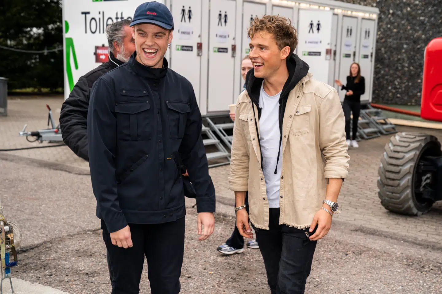 Hjalmer og Christopher inden fredagens første 'X Factor'-finale, hvor de begge skal optræde.