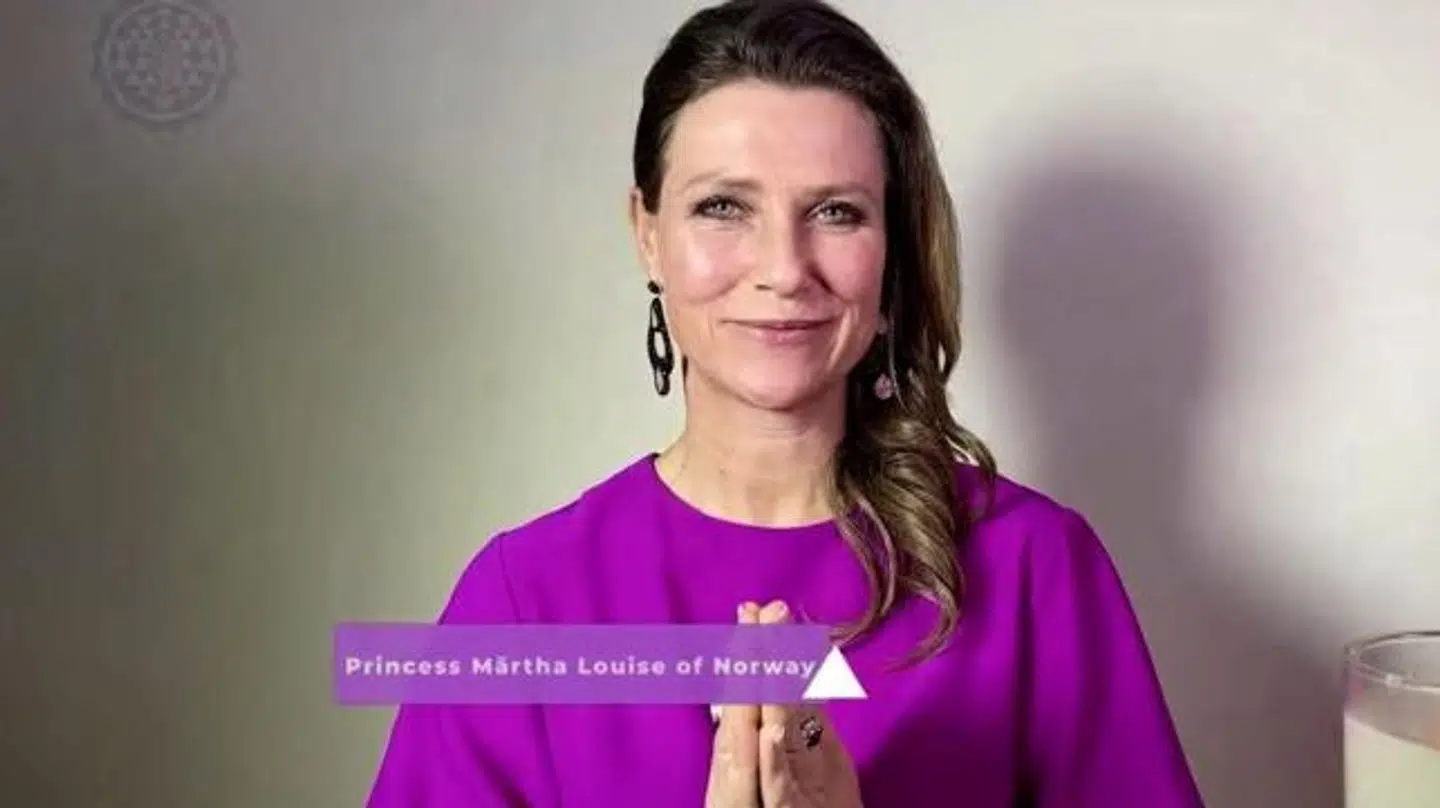 Prinsesse Märtha Louise af Norge' lød titlen på skærmen, da den norske prinsesse var live igennem.