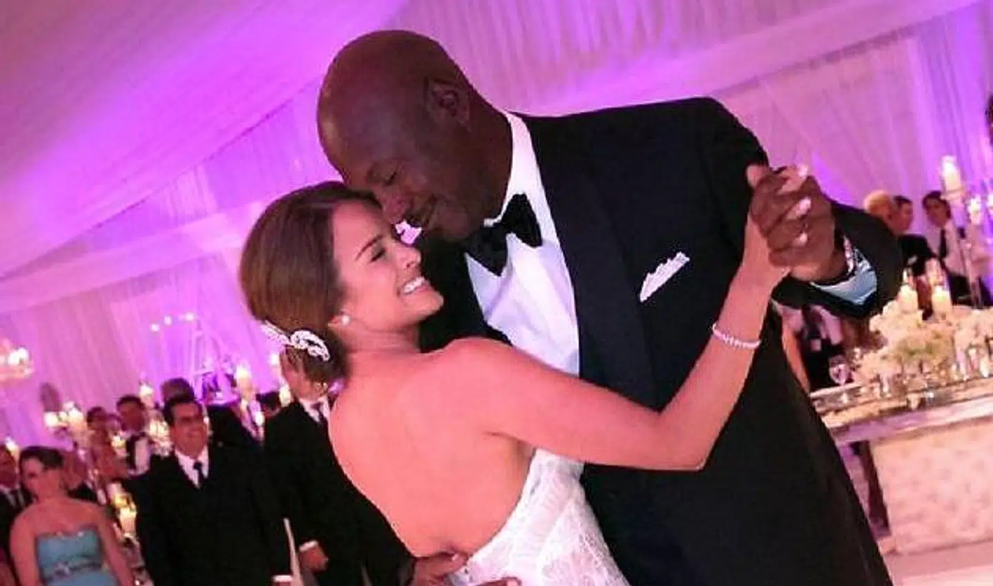 Michael Jordan og konen Yvette Prieto. De blev gift i 2013.