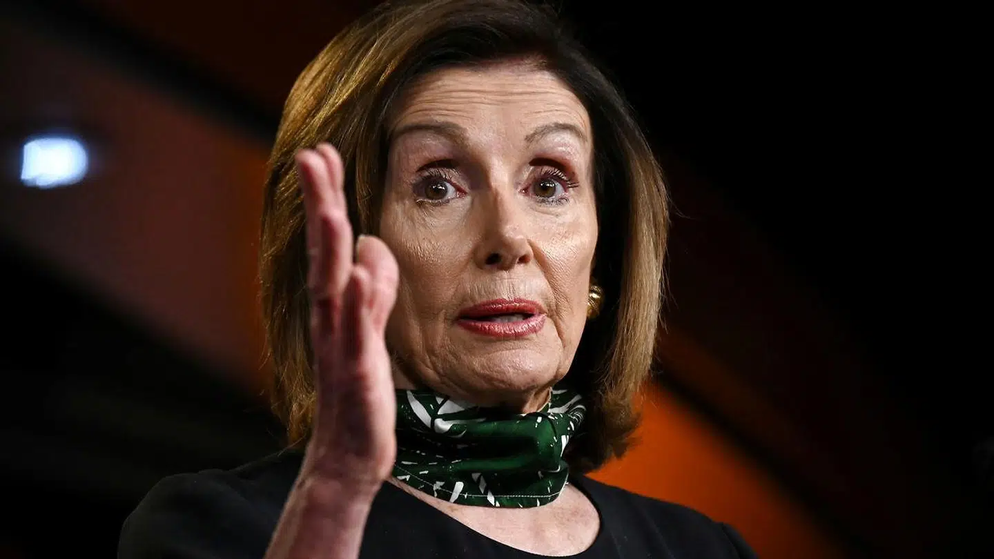 Nancy Pelosi på et pressemøde torsdag.