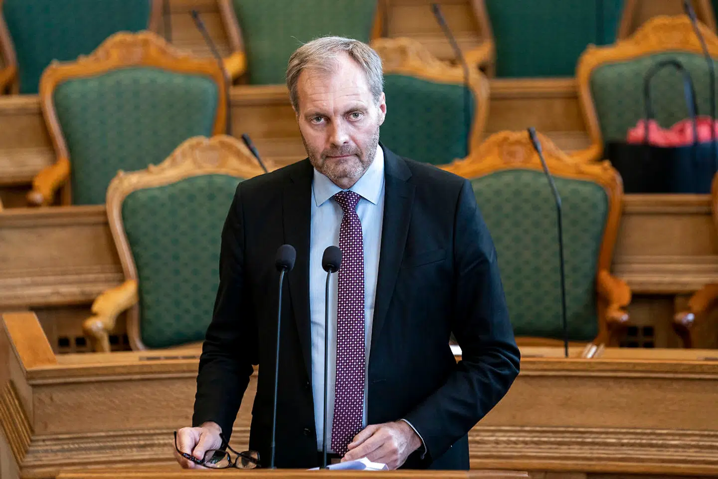 Dansk Folkepartis Peter Skaarup til ministrenes spørgetid i Folketingssalen, onsdag den 6. maj 2020.