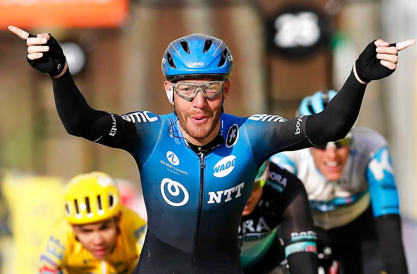 Giacomo Nizzolo løftede armene i vejret ved Paris-Nice, og italieneren har haft en stor aktie i NTT Pro Cyclings flotte sæsonstart.