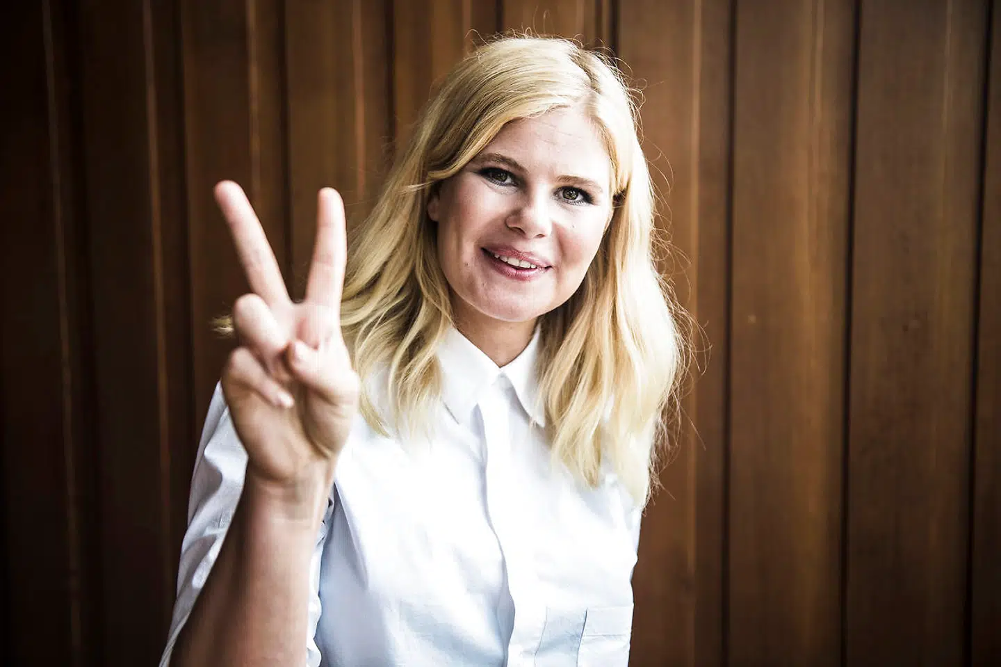 Sofie Linde da hun blev præsenteret som ny 'X Factor'-vært i 2015.