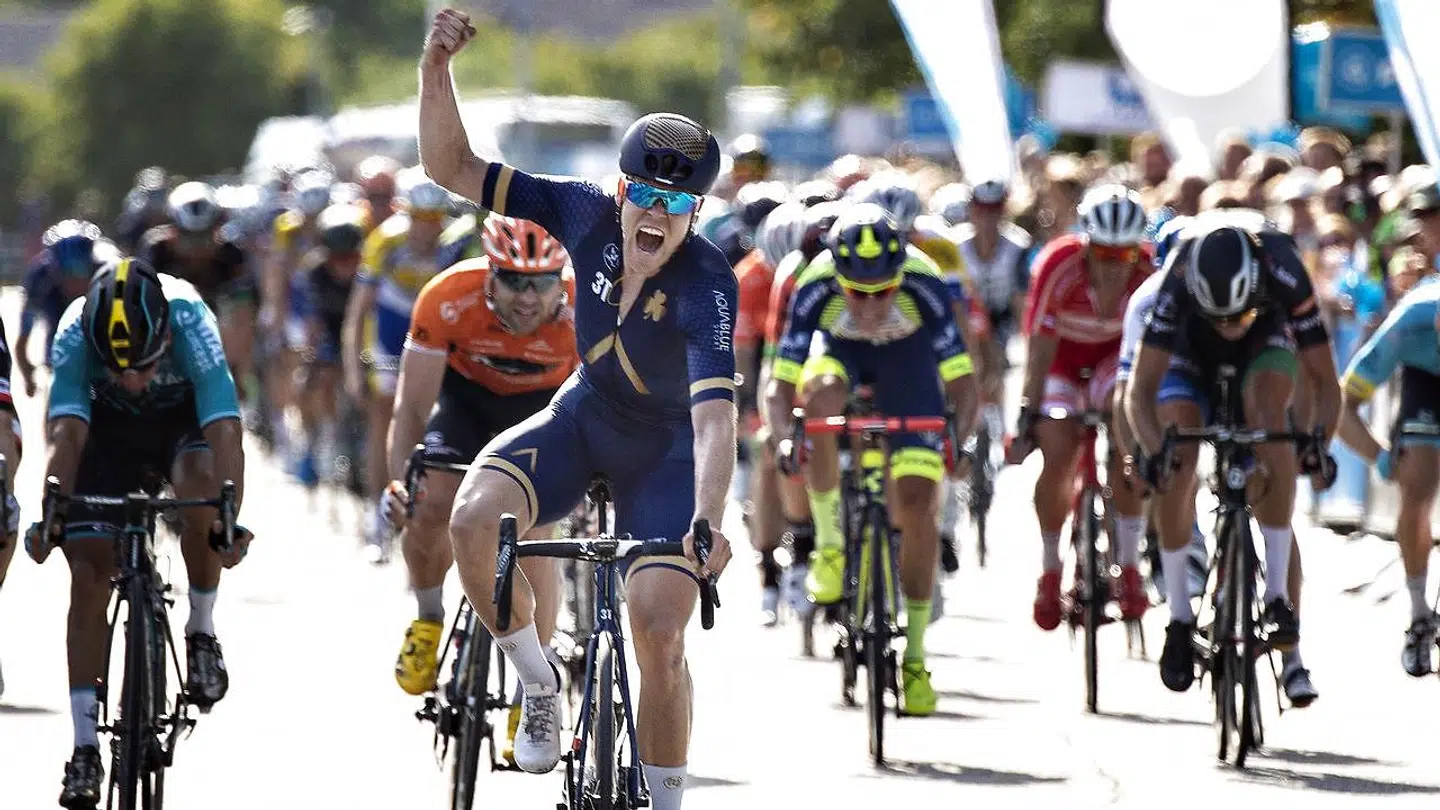 Lasse Normann Hansen, Aqua Blue Sport, vinder 1. etape af cykelløbet PostNord Danmark Rundt i Aalborg, onsdag 1. august 2018.