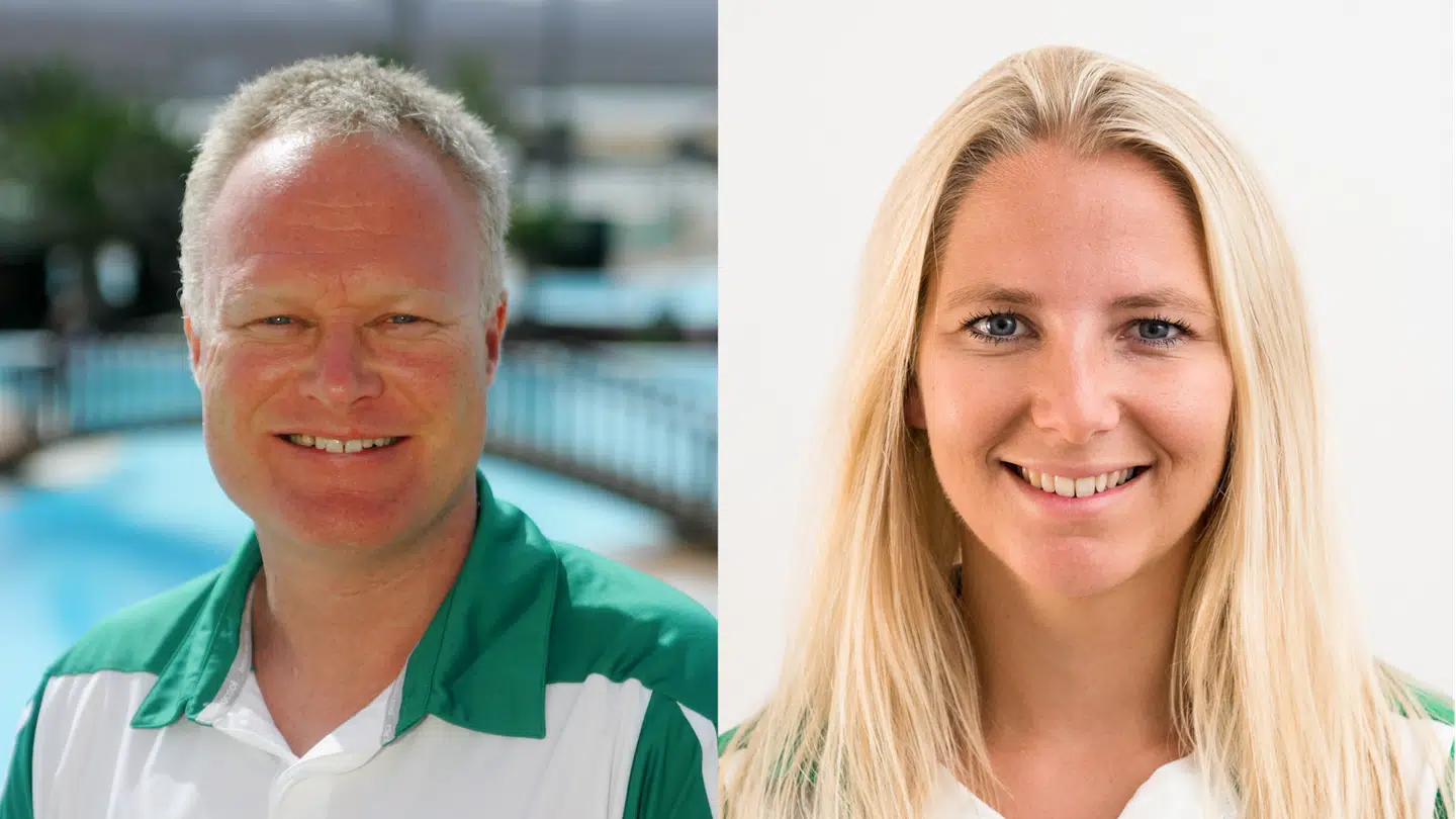 Sportsdirektør Michael Møller og Green Team Manager Sandra Christiansen.