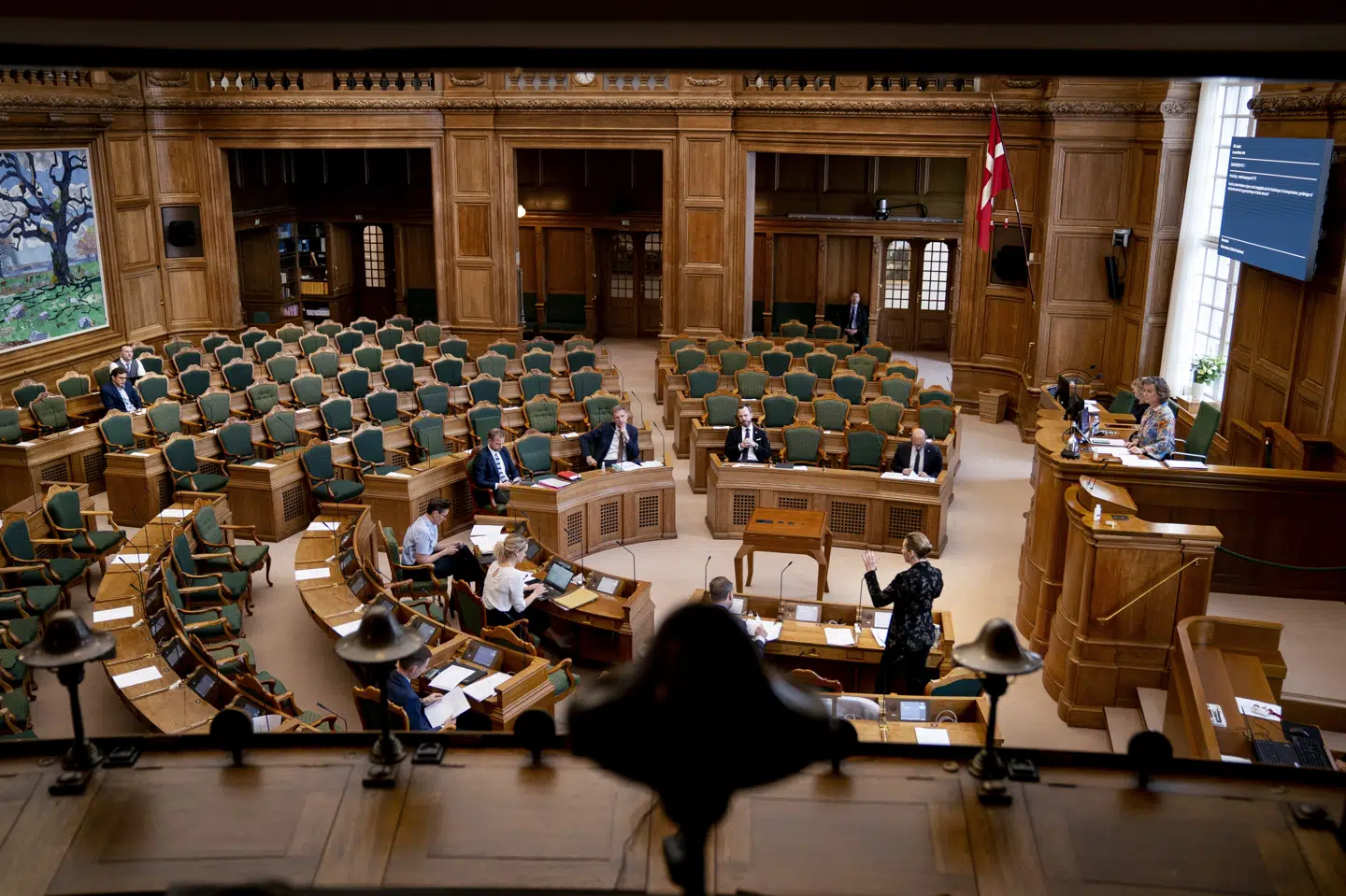 Statsminister Mette Frederiksen (S) svarer i Folketingssalen på spøgsmål. (Arkivfoto). Liselotte Sabroe/Ritzau Scanpix