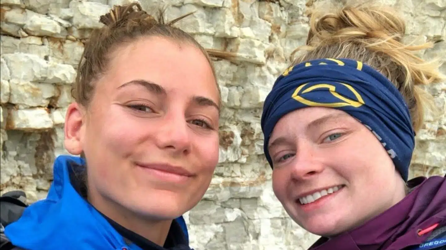Mie Højlund og Althea Reinhardt spiller til daglig sammen i Odense Håndbold.