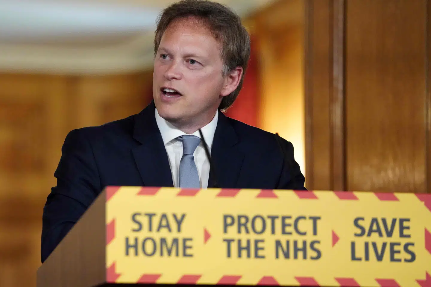 Den britiske transportminister, Grant Shapps, råder briterne til at være klar til at cykle eller gå på arbejde, når coronarestriktionerne lempes. Pippa Fowles/Ritzau Scanpix