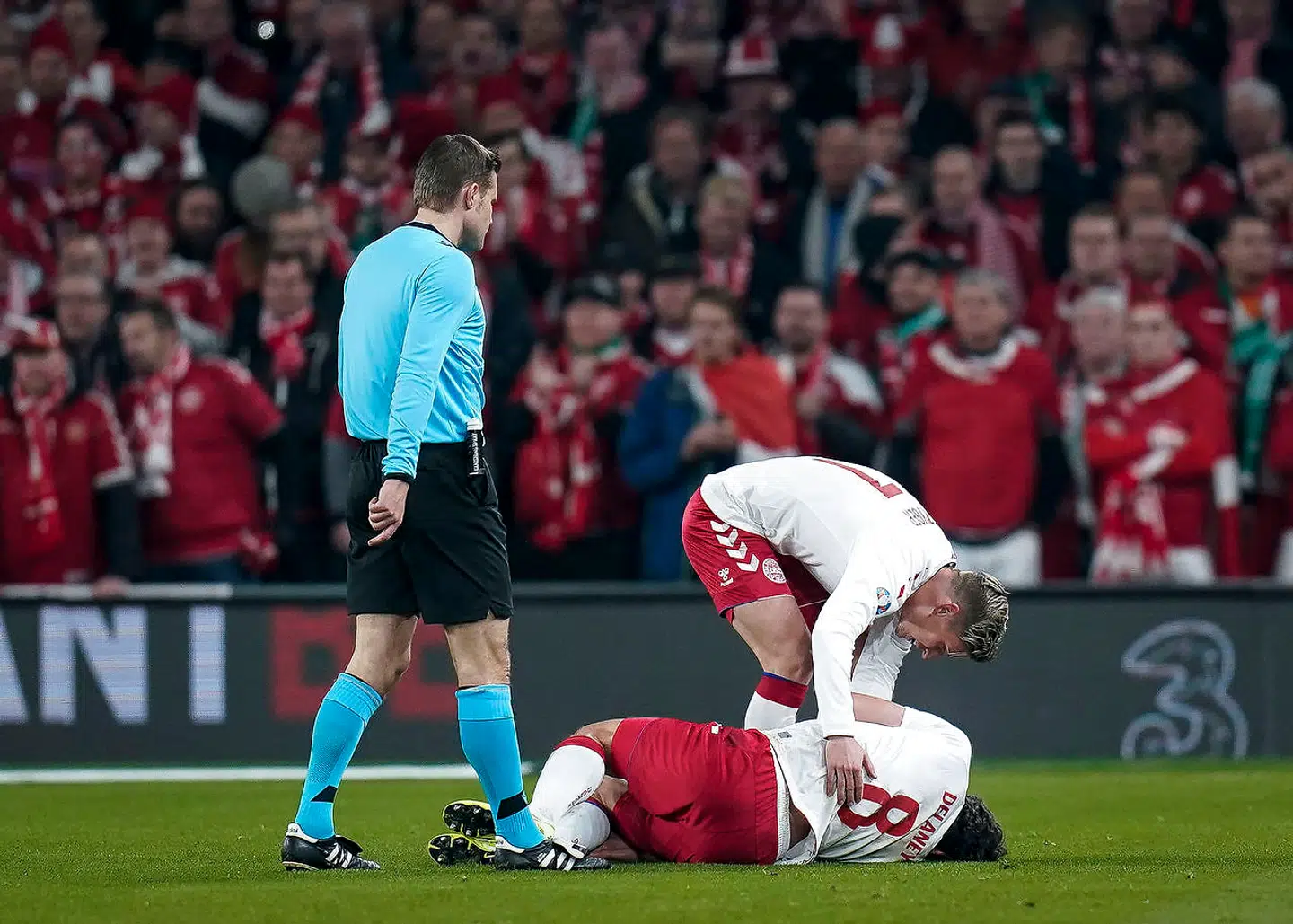 Det var i landskampen mod Irland i november, at Thomas Delany pådrog sig en skade.