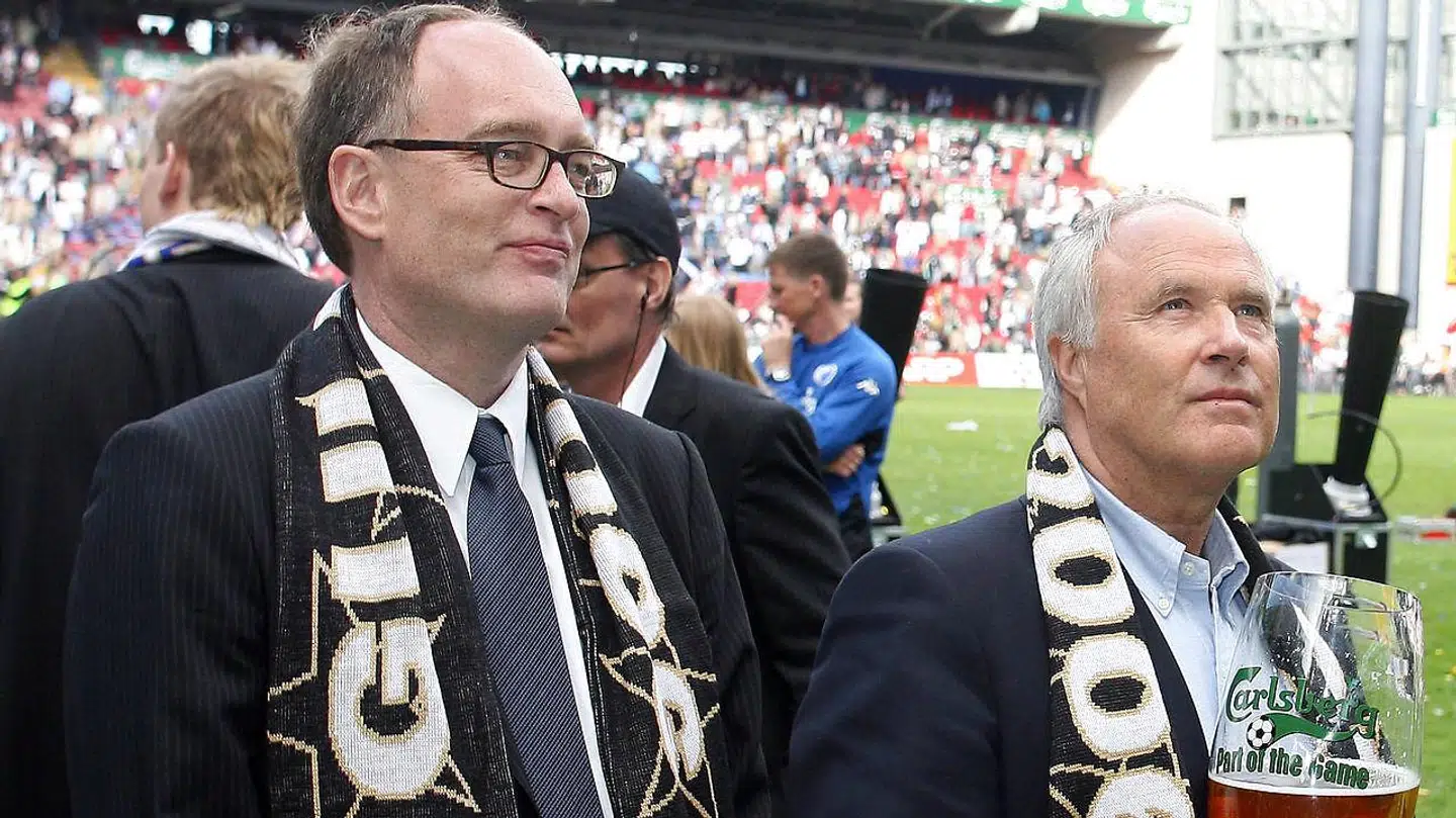 Jørgen Glistrup (t.v.) og Flemming Østergaard.