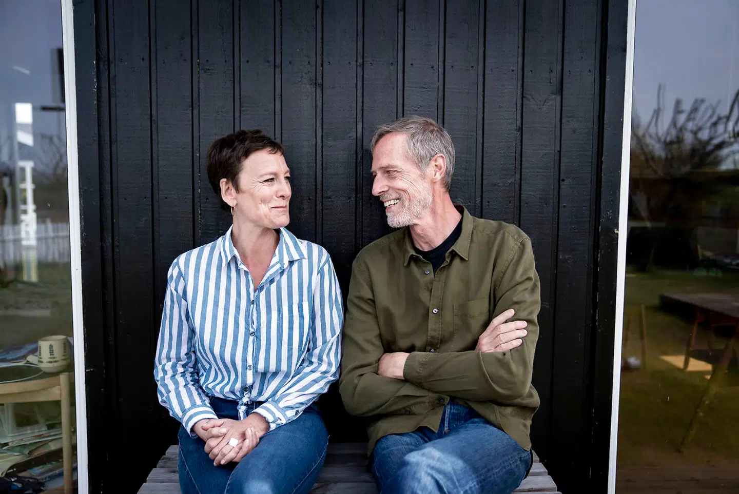 Ikke alene har de været sammen i 25 år. Janni Pedersen og hendes mand, Kim Faber, skriver også krimier sammen.