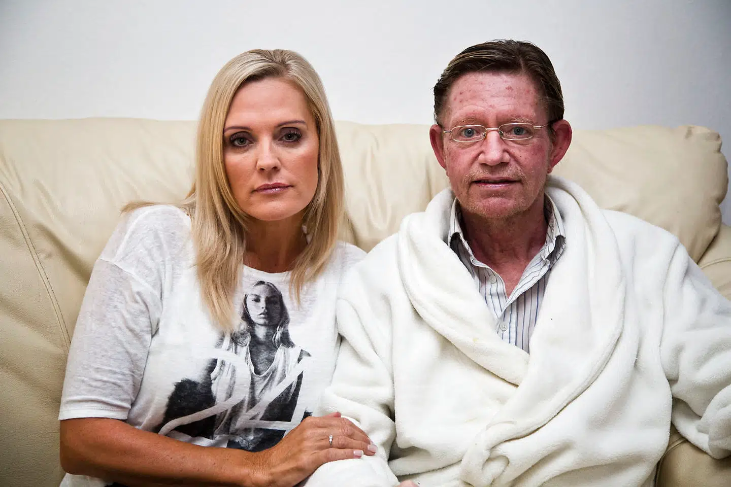 Janni Ree med faderen Allan Mathorne Thomsen, som døde for to år siden af kræft.