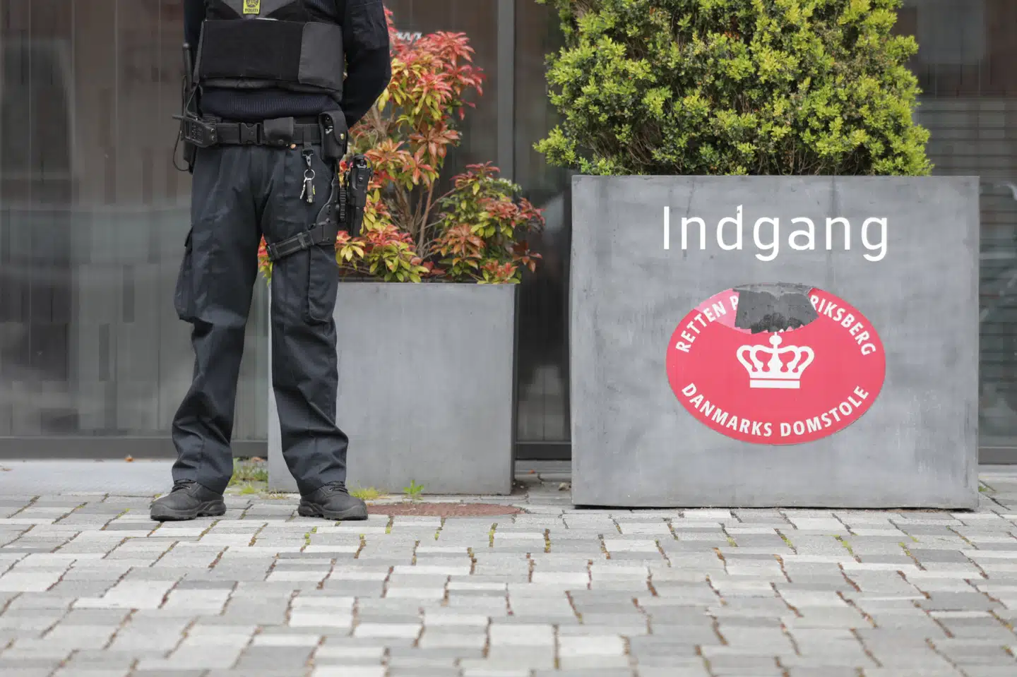 En mand, der mistænkes for terror, fremstilles fredag i et grundlovsforhør i Retten på Frederiksberg. Olafur Steinar Gestsson/Ritzau Scanpix