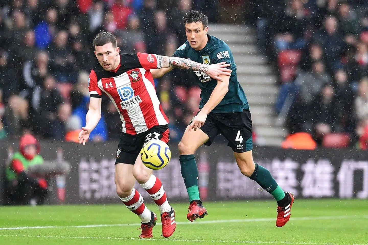 Pierre-Emile Højbjerg i aktion for Southampton.