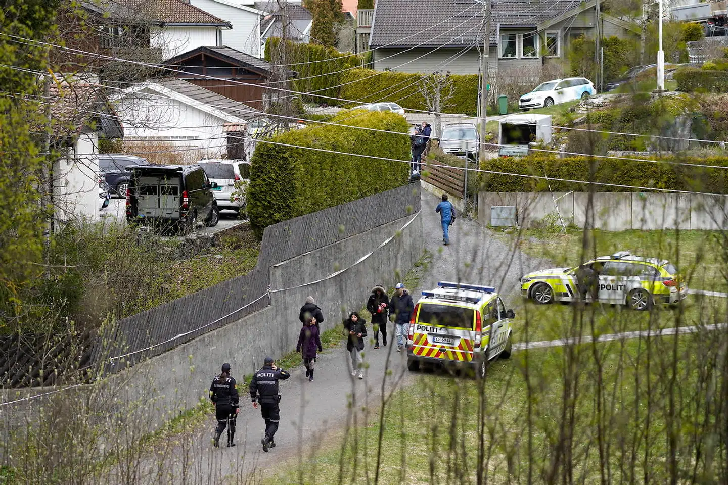 Stedet i Lørenskog, hvor Tom Hagen blev anholdt tirsdag.