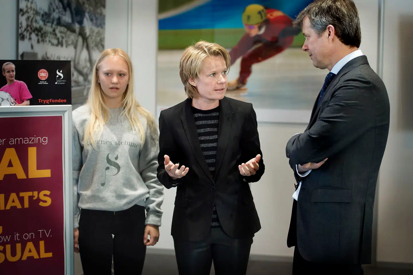 Katja Moesgaard med Kronprins Frederik