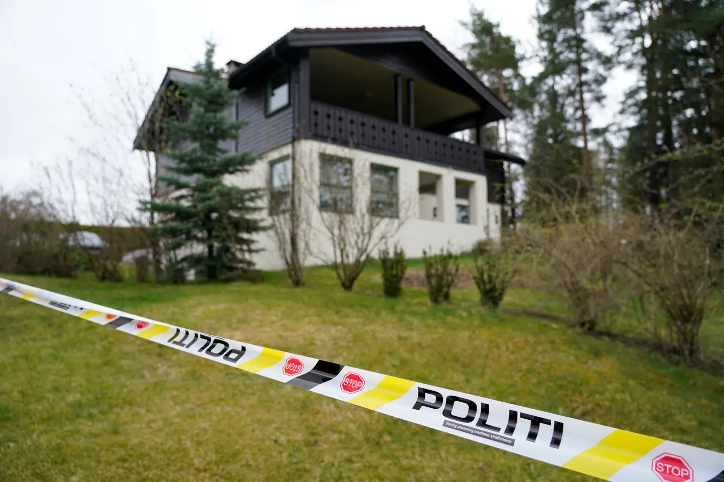 Huset i Lørenskog, hvor Anne-Elisabeth Hagens boede med sin stenrige ægtemand, Tom Hagen.