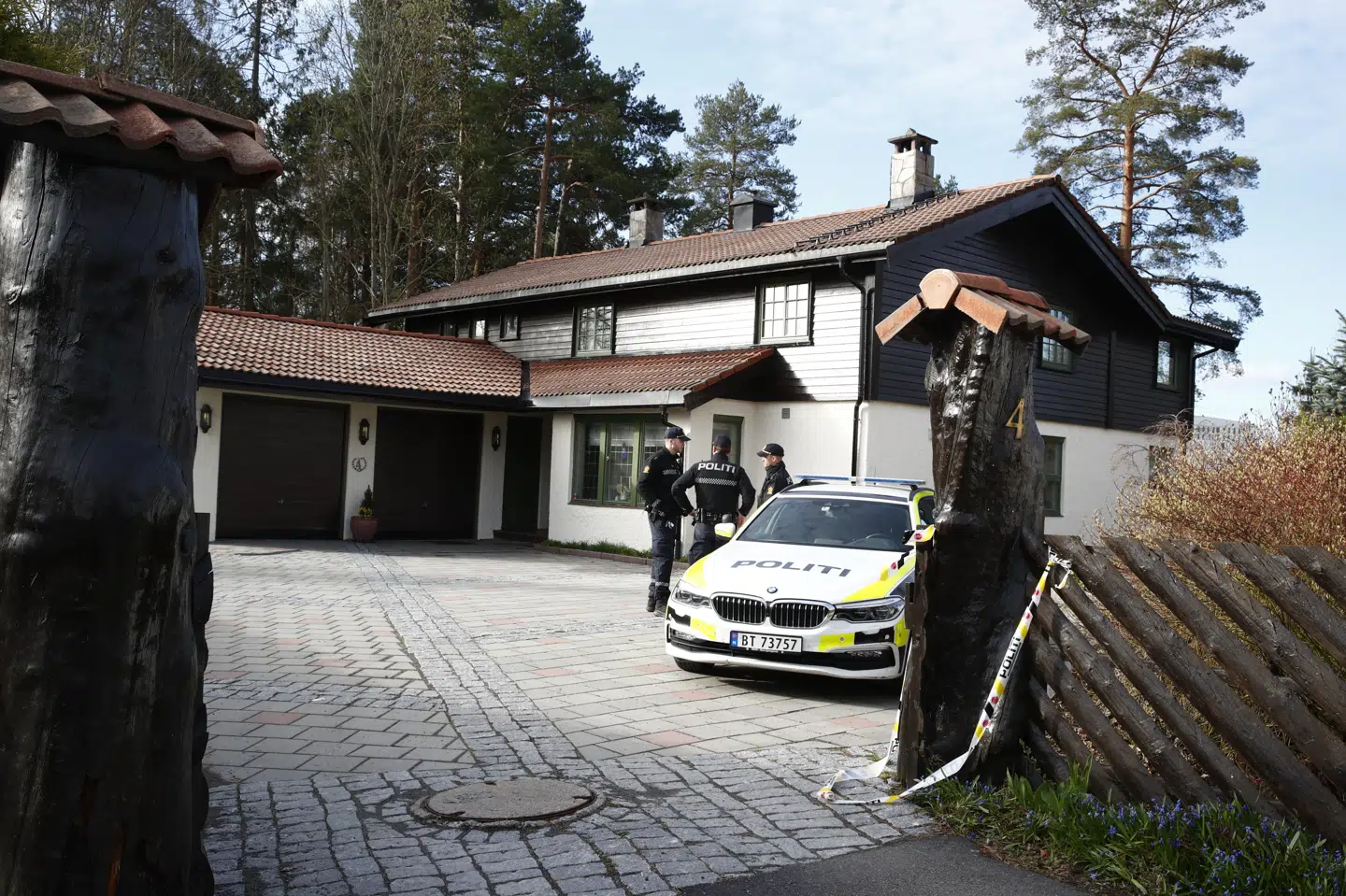Det var fra huset i Lørenskrog, at Anne-Elisabeth Hagen forsvandt i oktober 2018. Terje Pedersen/Ritzau Scanpix