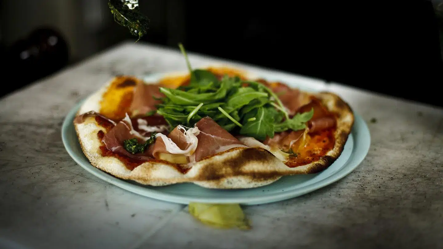 Pizza fra Gorms Pizza.