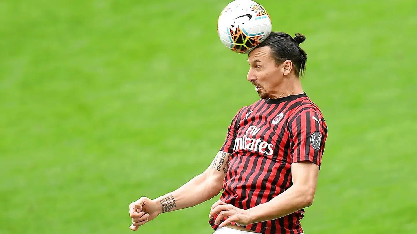 Zlatan Ibrahimovic spiller i AC Milan.